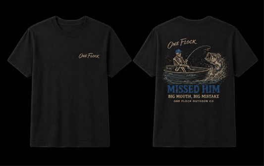 “Big Mouth Big Mistake” BLACK UNISEX T-SHIRT