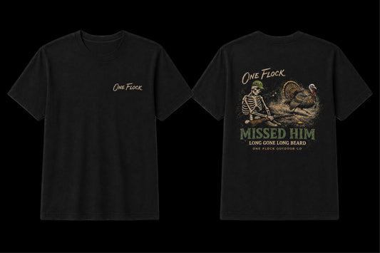 “Long Gone Long Beard” BLACK UNISEX T-SHIRT